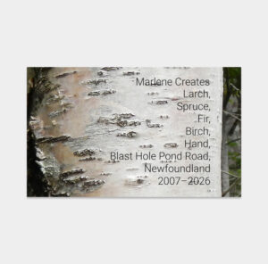Larch, Spruce, Fir, Birch, Hand, Blast Hole Pond Road, Newfoundland 2007–2026 - Marlene Creates
